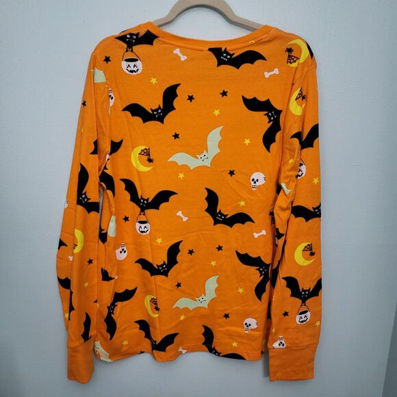 NWT OLD NAVY Halloween Pajamas Womens XL Tall Orange Matching Graphic Set - Picture 7 of 11